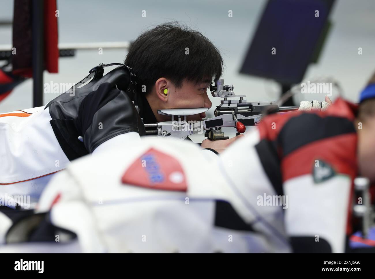 Chateauroux, France. 1st Aug, 2024. Liu Yukun of China competes during ...