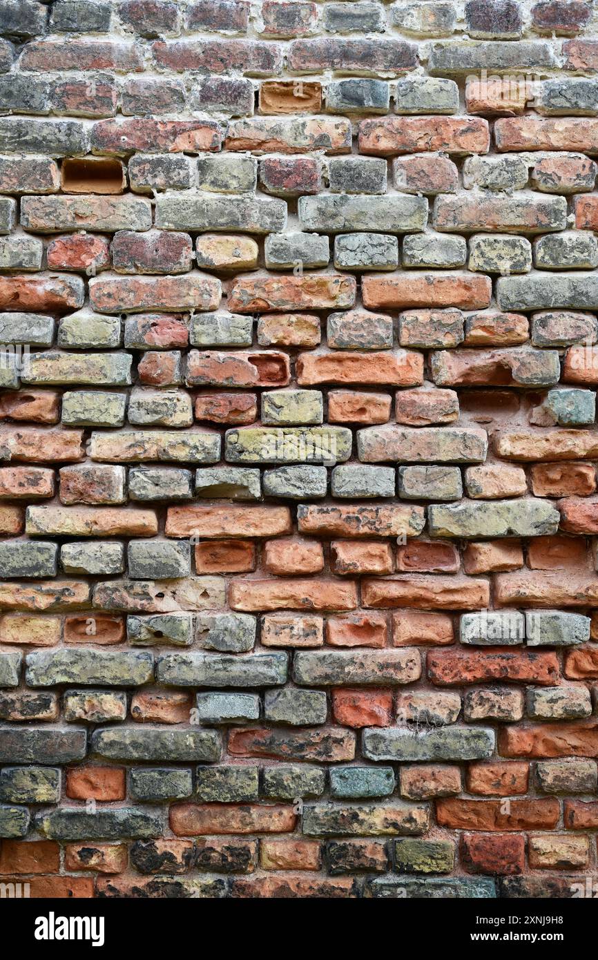 Weathered brick wall Stock Photo