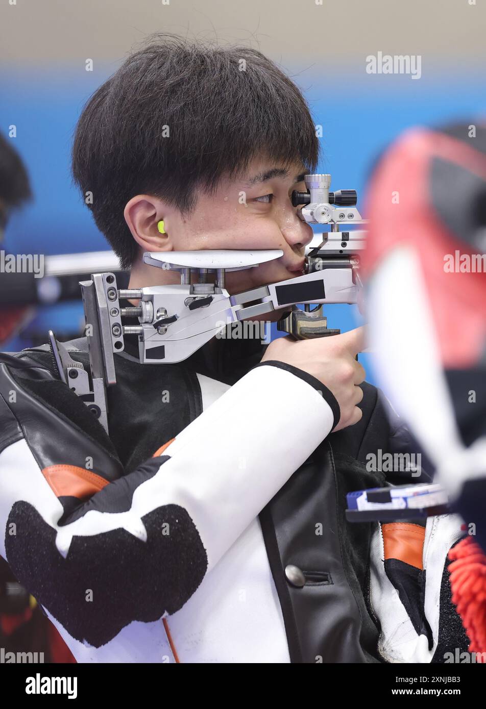Chateauroux, France. 1st Aug, 2024. Liu Yukun of China competes during ...