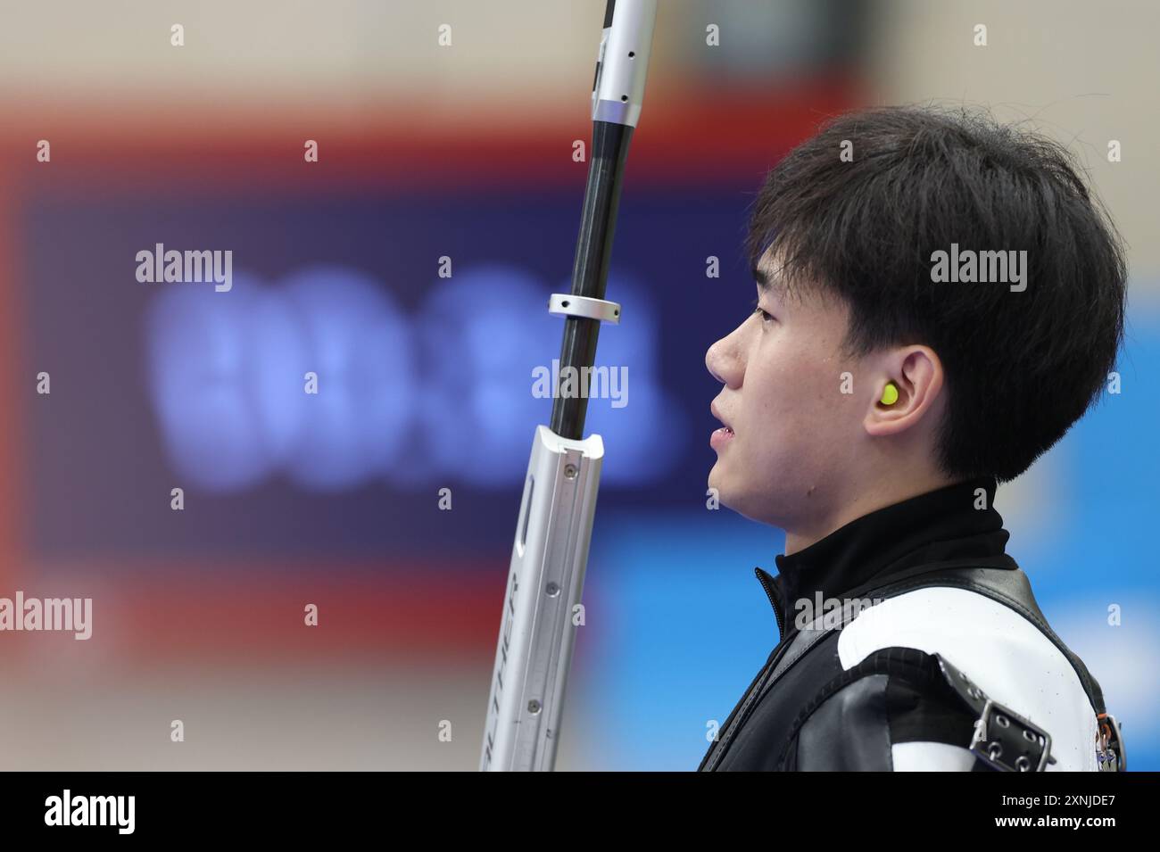 Chateauroux, France. 1st Aug, 2024. Liu Yukun of China reacts during ...