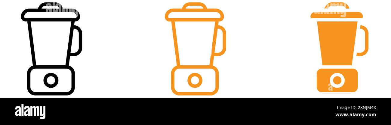 Blender icon web design logo set collection in vector Stock Vector