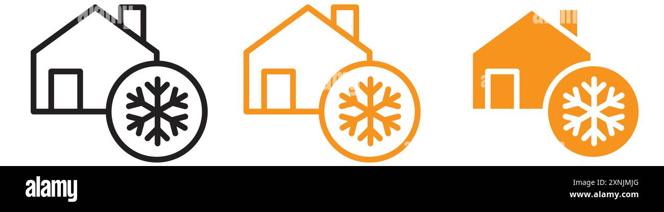 Cool home icon web design logo set collection in vector Stock Vector