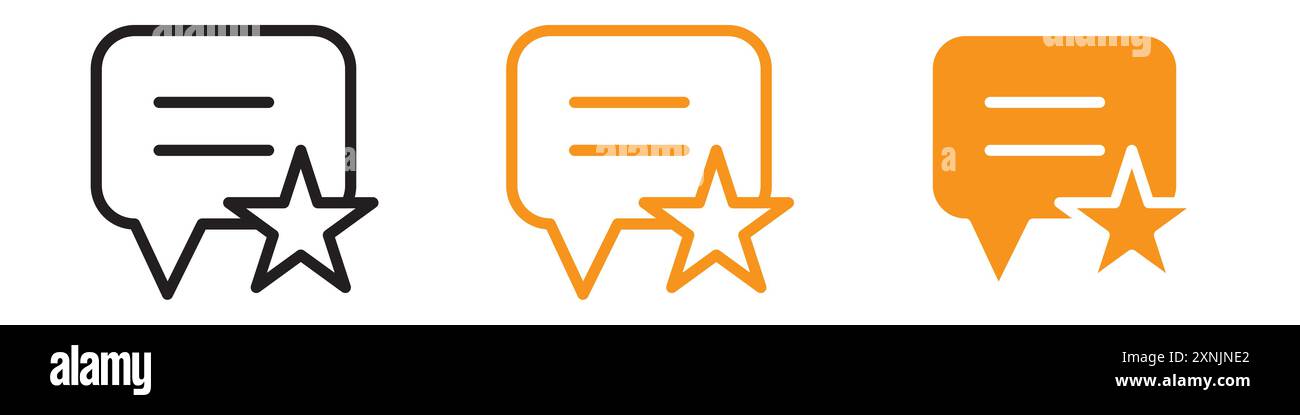 Feedback icon web design logo set collection in vector Stock Vector