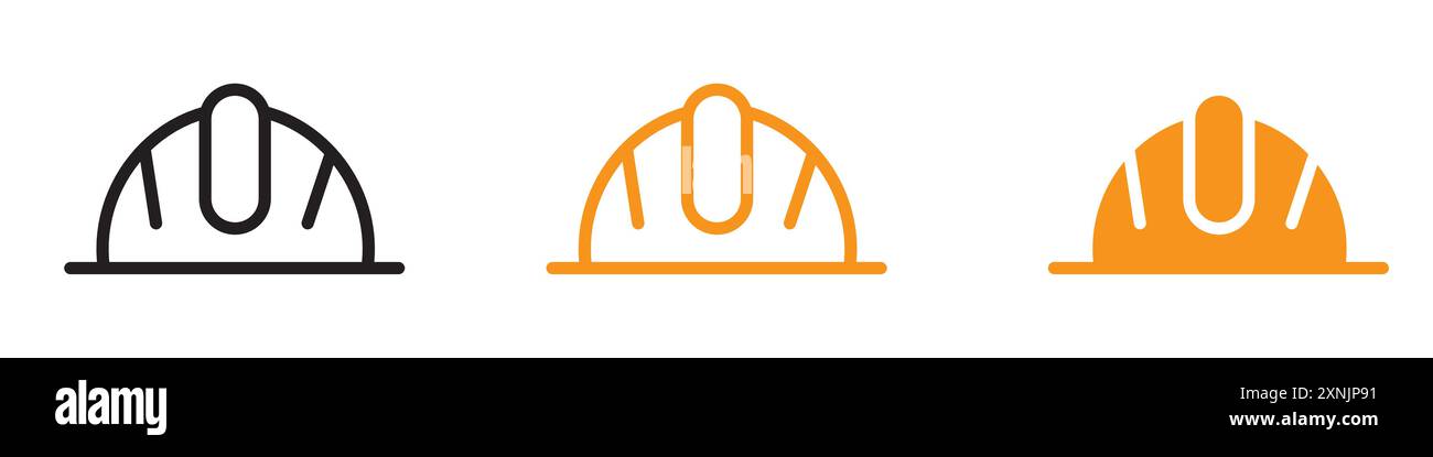 Helmet icon web design logo set collection in vector Stock Vector