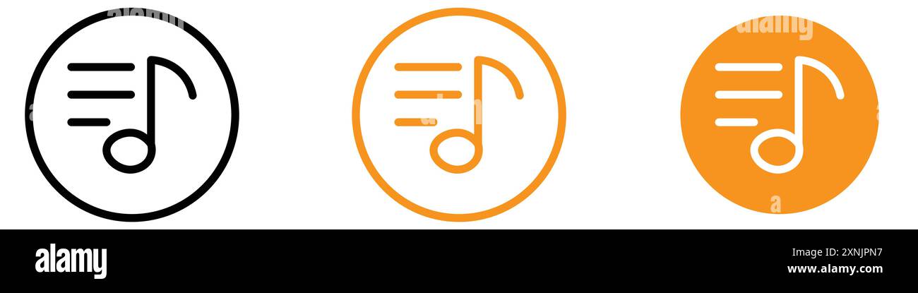 Lyrics icon web design logo set collection in vector Stock Vector