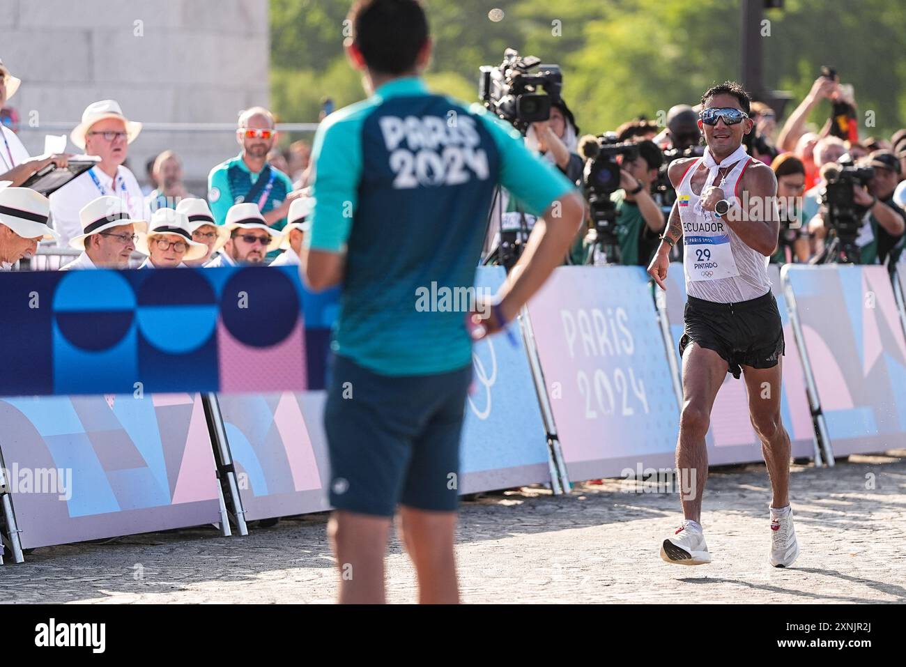 Brian Daniel Pintado of Ecuador competes during Men's 20km Race Walk ...