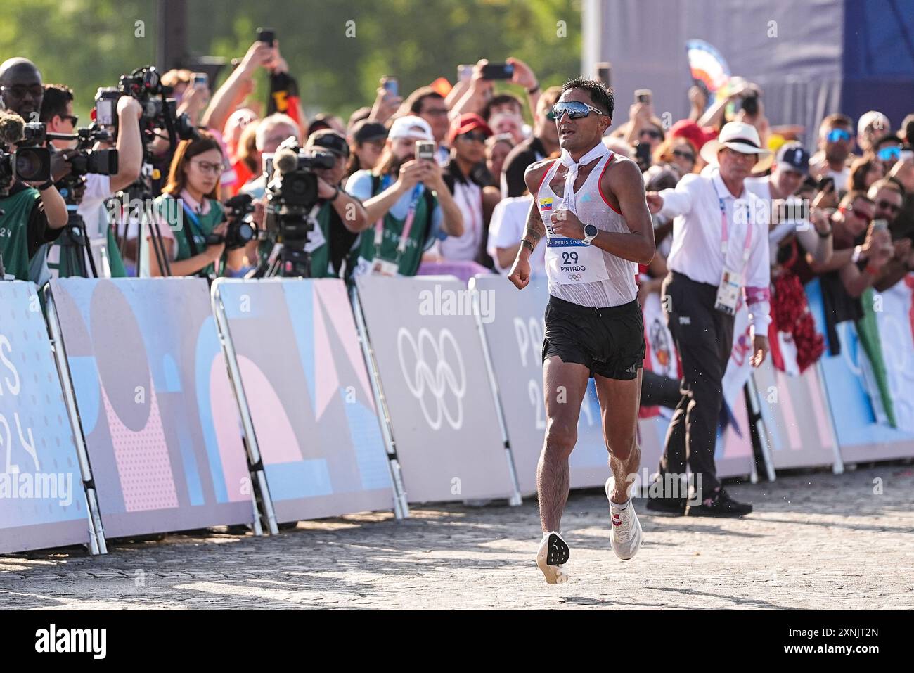 Brian Daniel Pintado of Ecuador competes during Men's 20km Race Walk ...