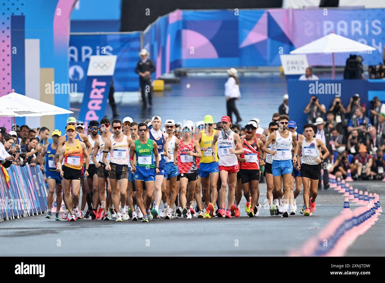 General view of stadium, Koki Ikeda (JPN), AUGUST 1, 2024 - Race Walk ...