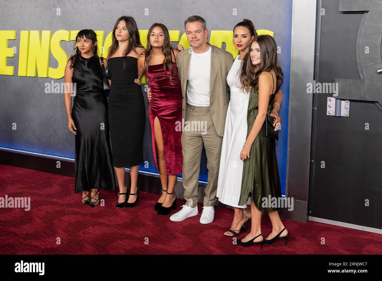 Alexia Barroso, Isabella Damon, Gia Damon, Matt Damon, Luciana Barroso