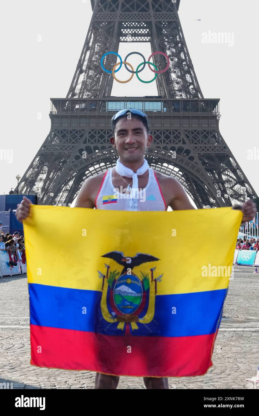 Brian Daniel Pintado of Team Ecuador, celebrates winning the gold medal ...