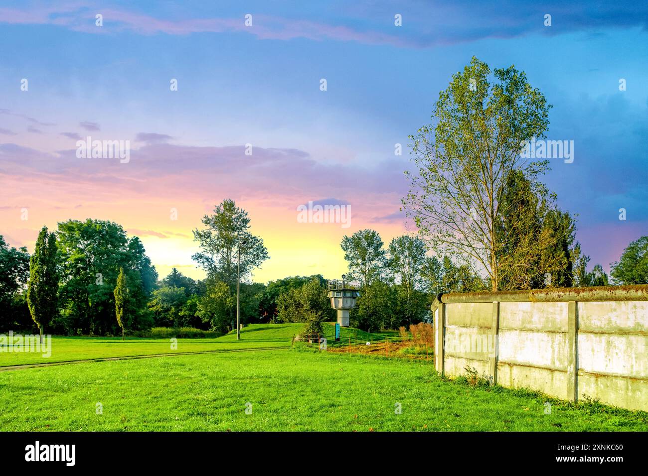 Former Inner germany border, Hoetersleben, Germany Stock Photo