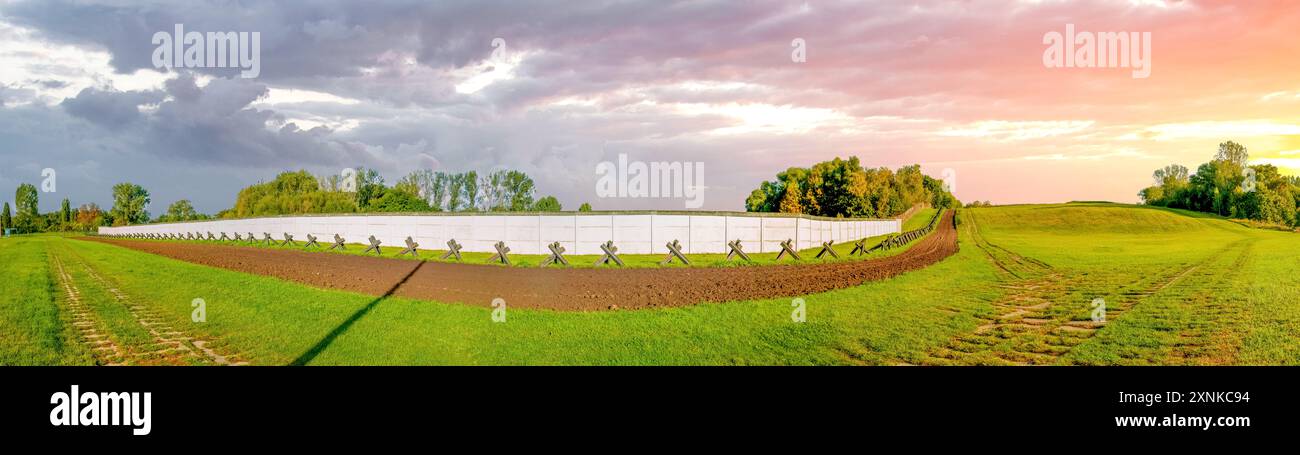 Former Inner germany border, Hoetersleben, Germany Stock Photo