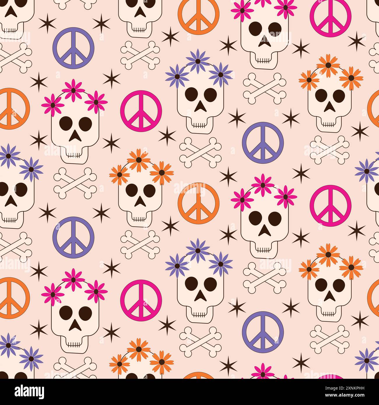 Hippie halloween Stock Vector Images Alamy