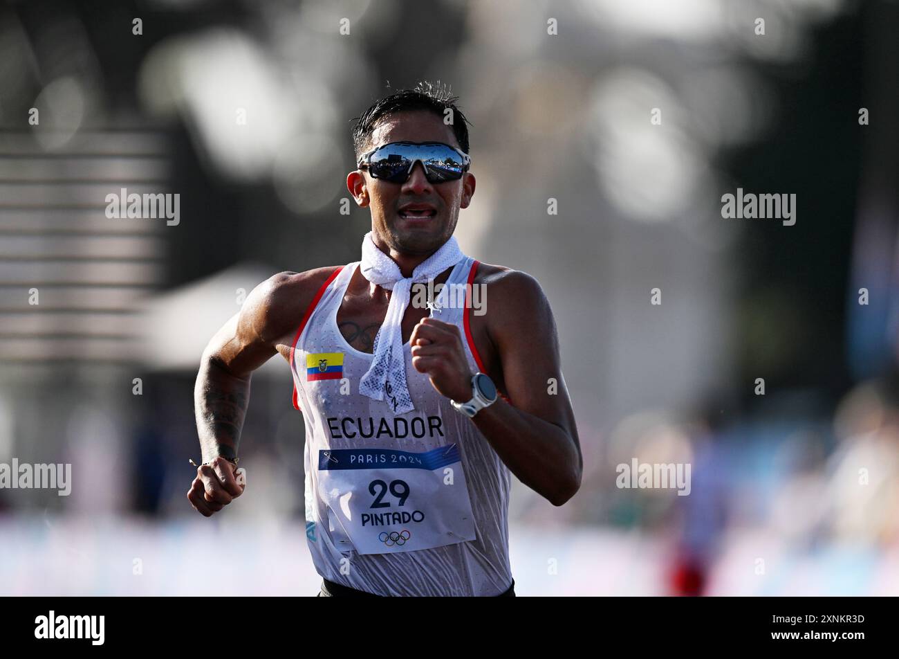 Paris, France. 1st Aug, 2024. Brian Daniel Pintado of Ecuador competes ...