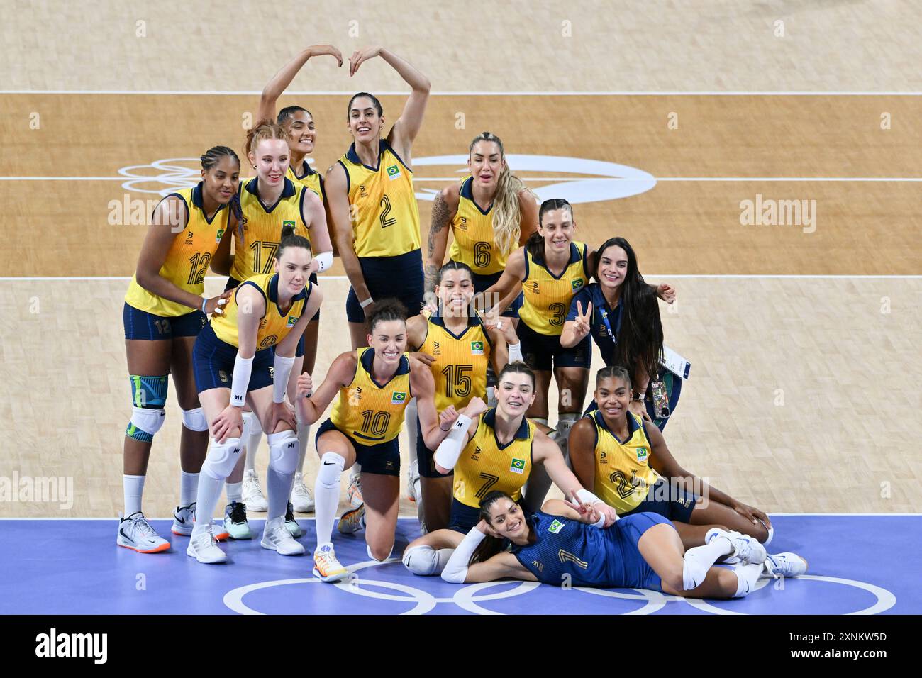 Brazil Team (BRA), Brazil (BRA) vs Japan (JPN), Volleyball Women's ...