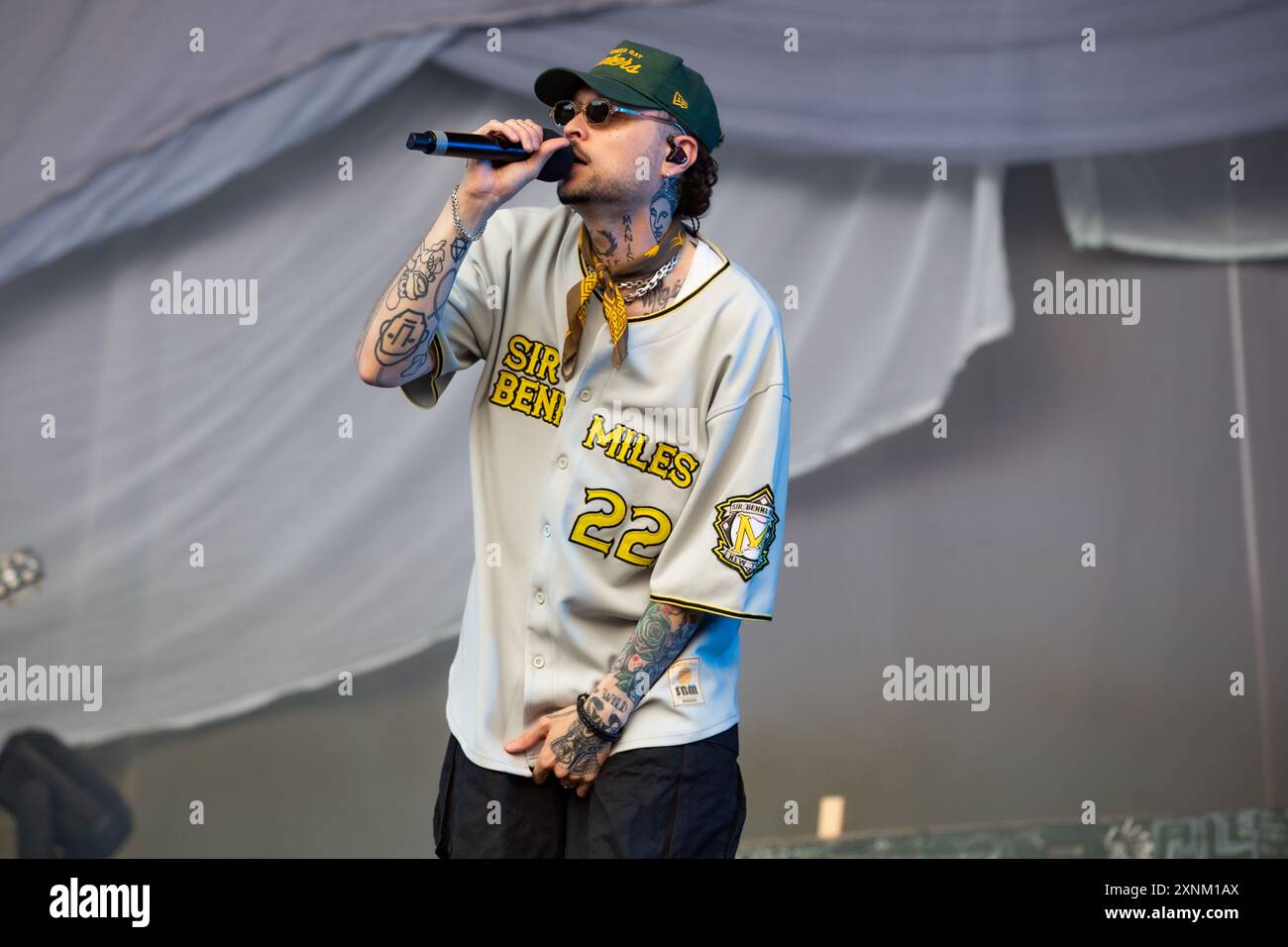 Fredrikstad, Norway. 25th, July 2024. The Norwegian rapper and singer ...