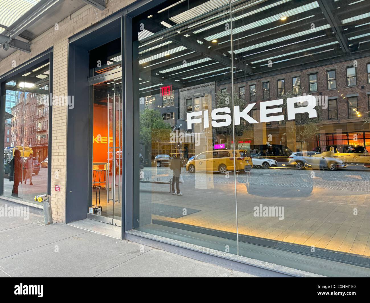 Fisker Lounge on 14th Street in Manhattan. Stock Photo