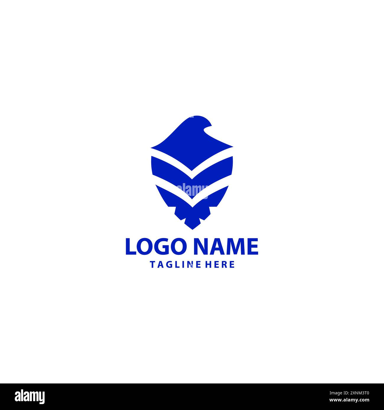 shield eagle logo design vector Stock Vector