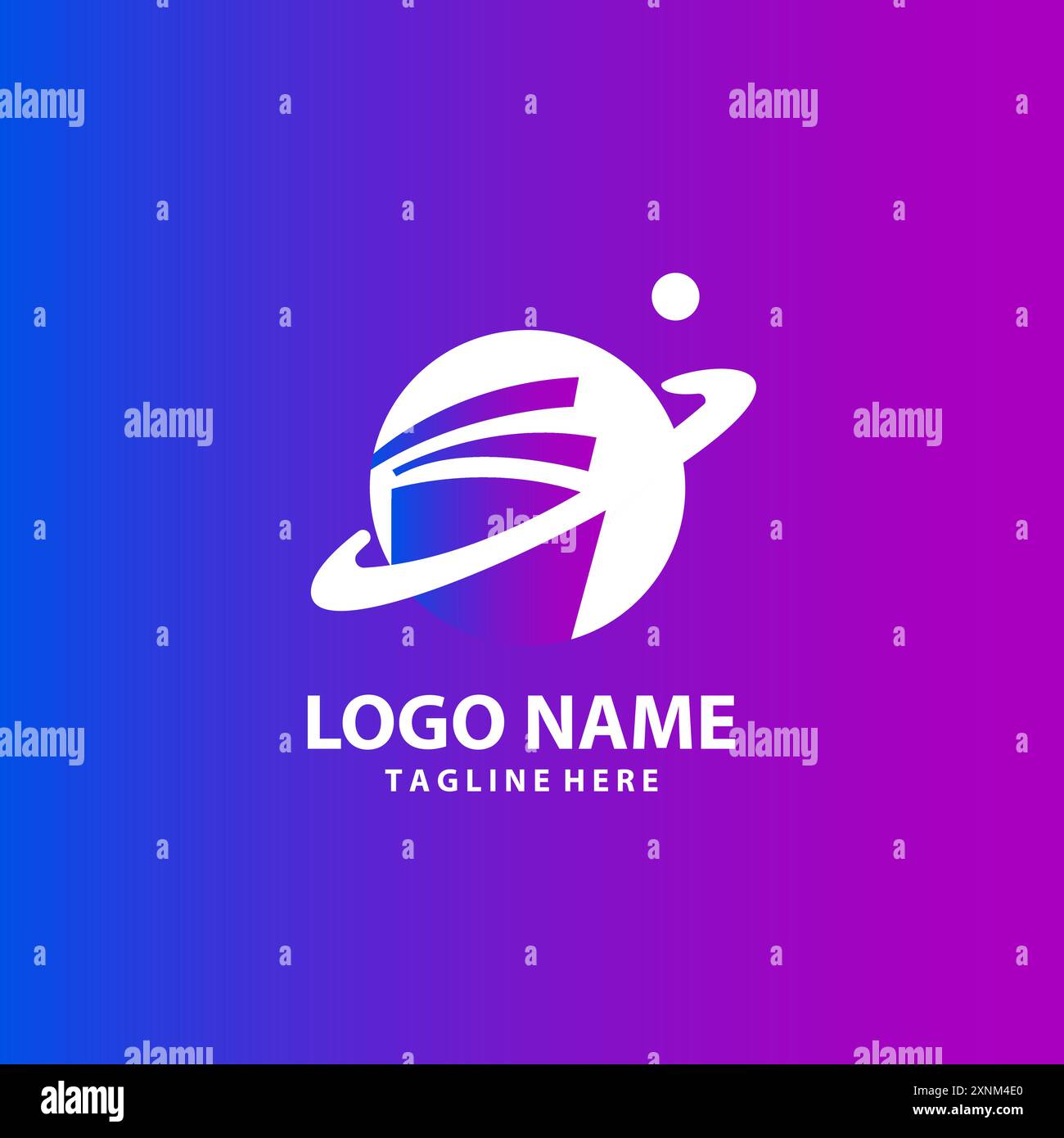 planet book logo design vector Stock Vector