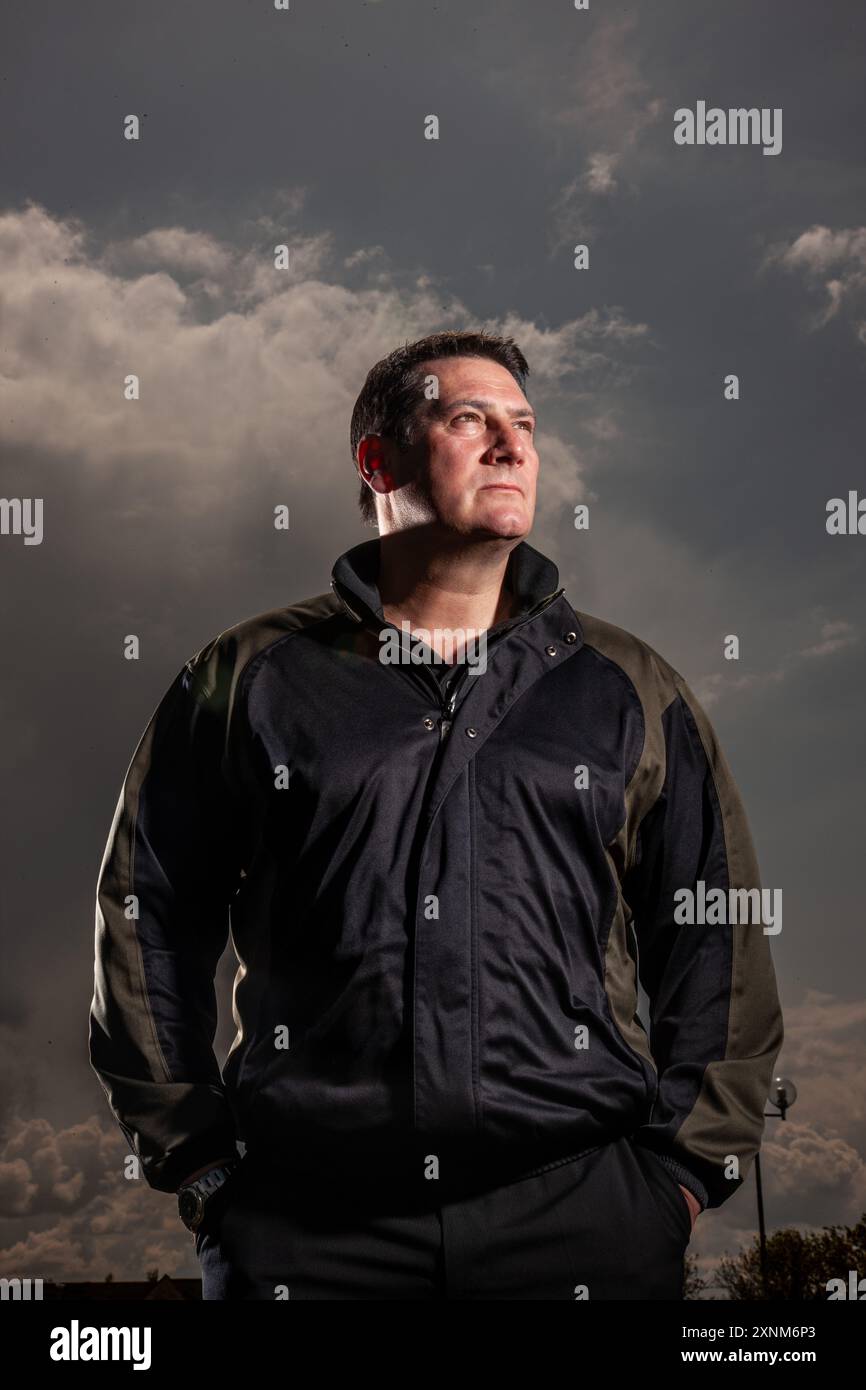 Tony Hadley from Spandau Ballet - Portraits and playing golf. Stock Photo