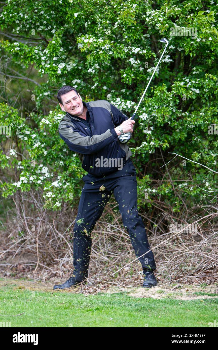 Tony Hadley from Spandau Ballet - Portraits and playing golf. Stock Photo