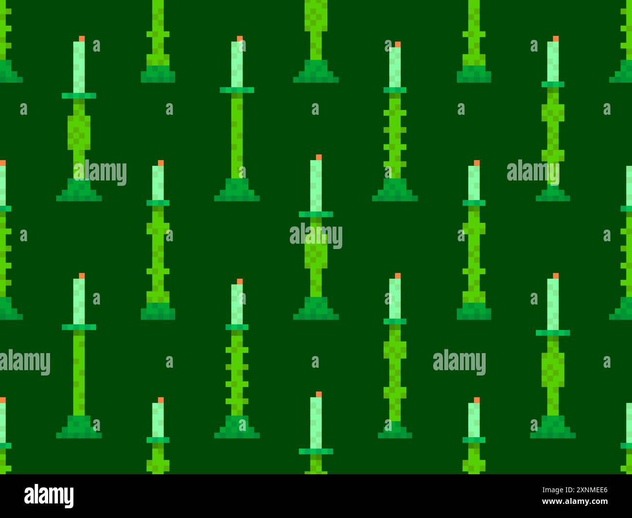 Seamless pattern of pixel candlesticks. Candlestick with candles in 8 ...