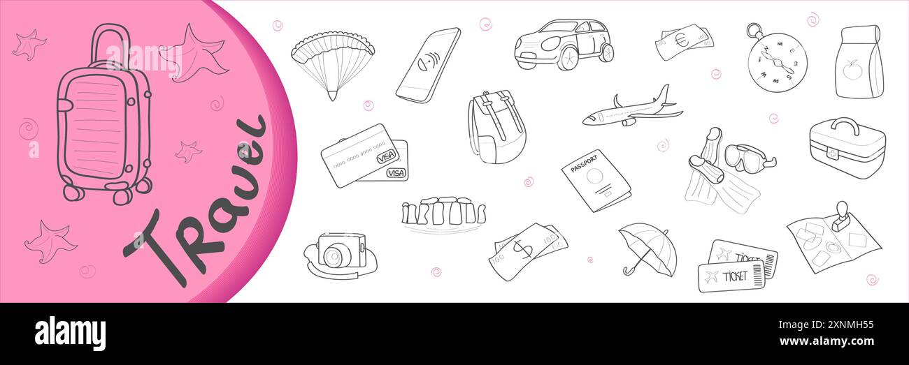 Travel icon set Stock Vector Image & Art - Alamy