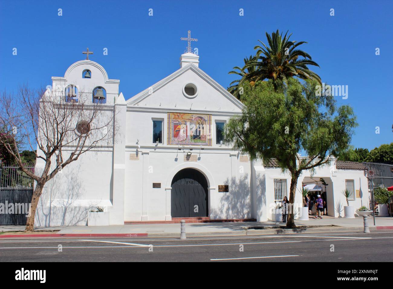 La Iglesia de Nuestra Señora la Reina de los Ángeles Church, Los Angeles, California Stock Photo