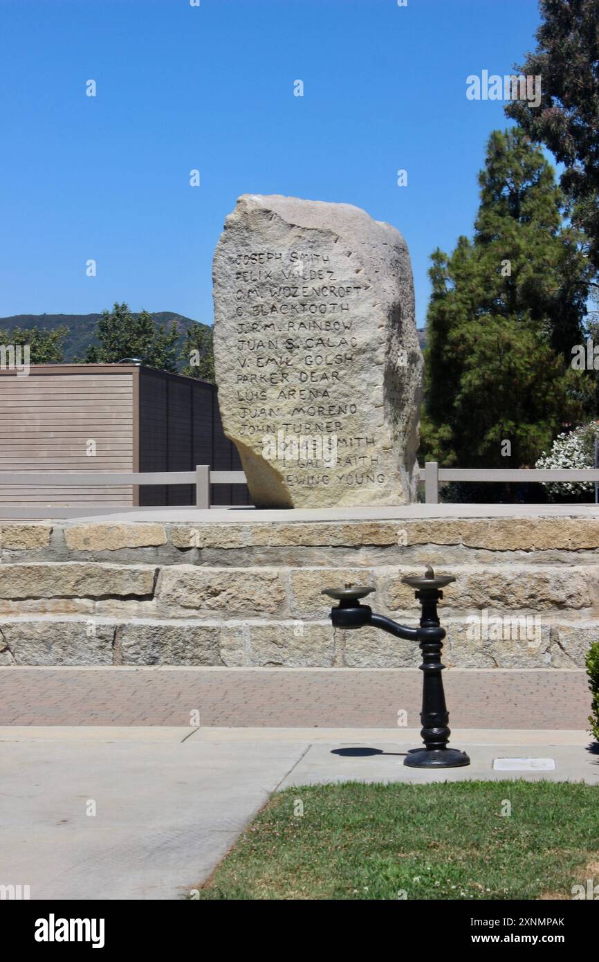 They Passed This Way Monument, Temecula, California Stock Photo