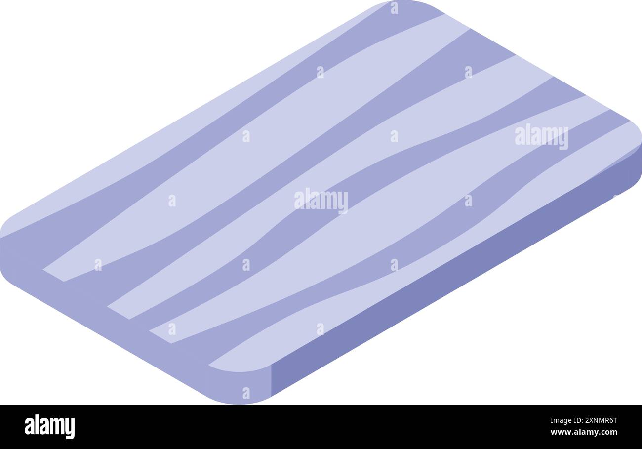 Raw salmon fillet with pink meat and white stripes of fat is lying on white background Stock Vector
