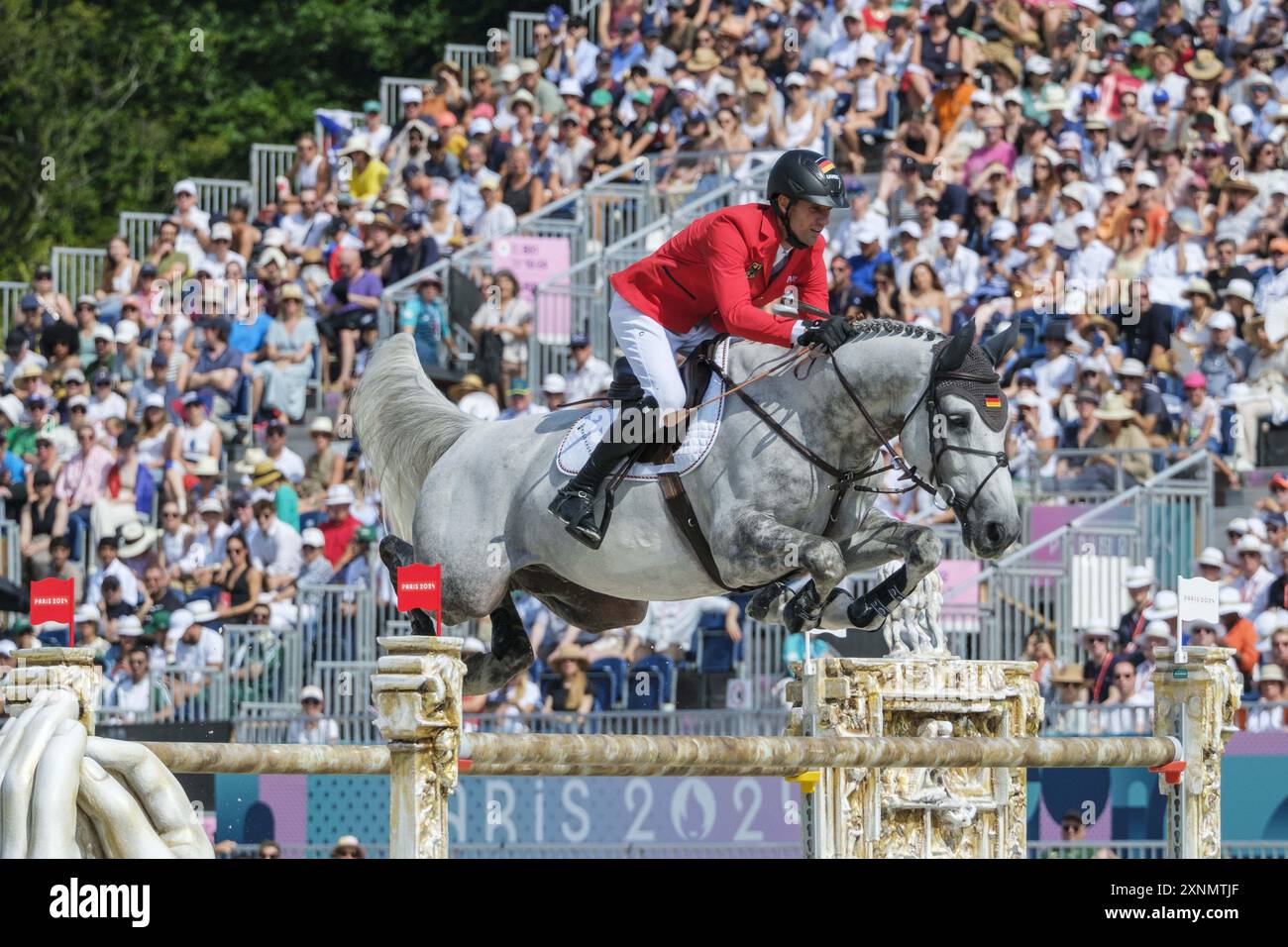 Christian KUKUK riding CHECKER 47, Equestrian, Jumping Team Qualifier ...