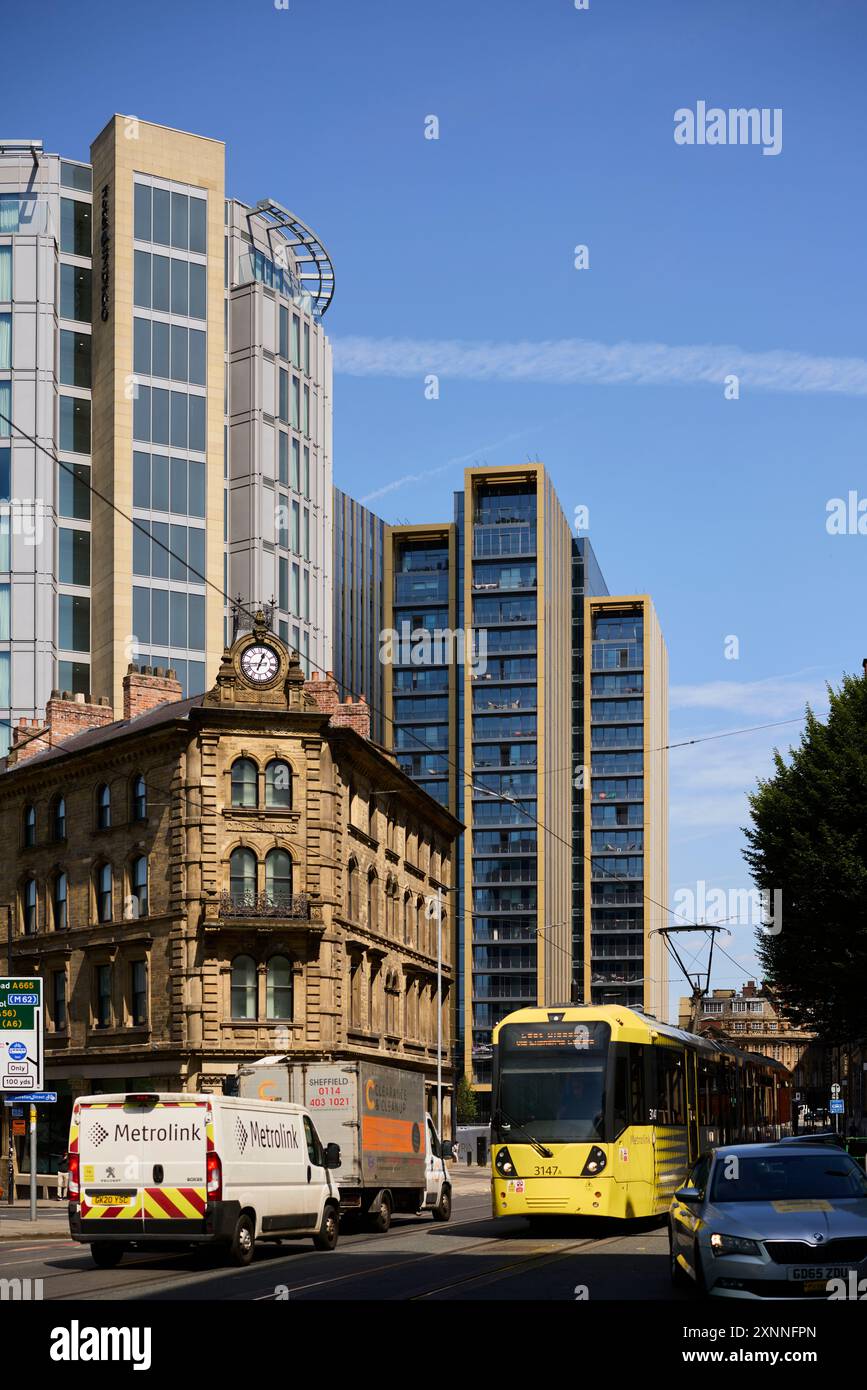 New Victoria (NEW VIC) Corporation St, Manchester a rental only high rise development in the city centre Stock Photo