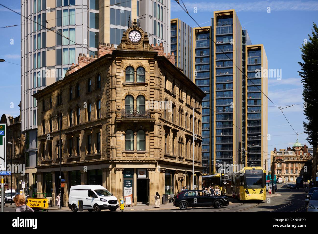 New Victoria (NEW VIC) Corporation St, Manchester a rental only high rise development in the city centre Stock Photo