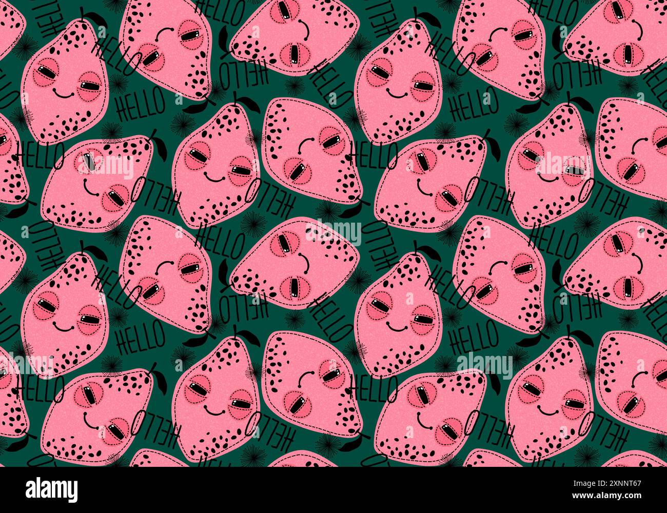 Cute fruit seamless lemon pattern for wrapping paper and fabrics and ...