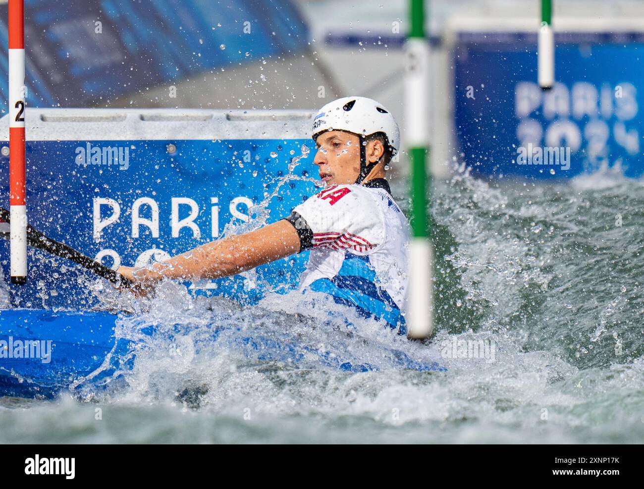 Vaires Sur Marne. 1st Aug, 2024. Titouan Castryck of France competes ...