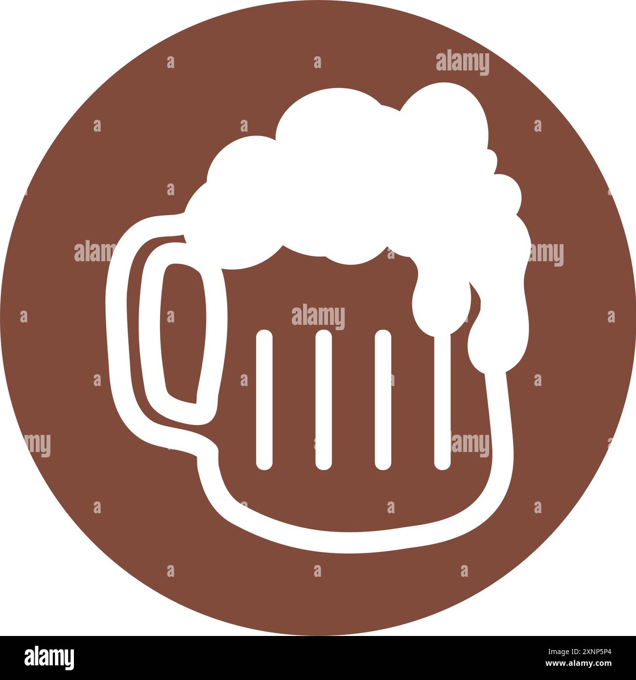 Isolated beer icon sticker Vector Stock Vector Image & Art - Alamy