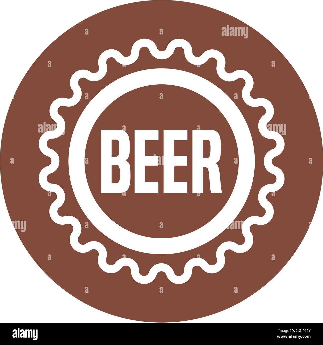 Isolated beer icon sticker Vector Stock Vector Image & Art - Alamy