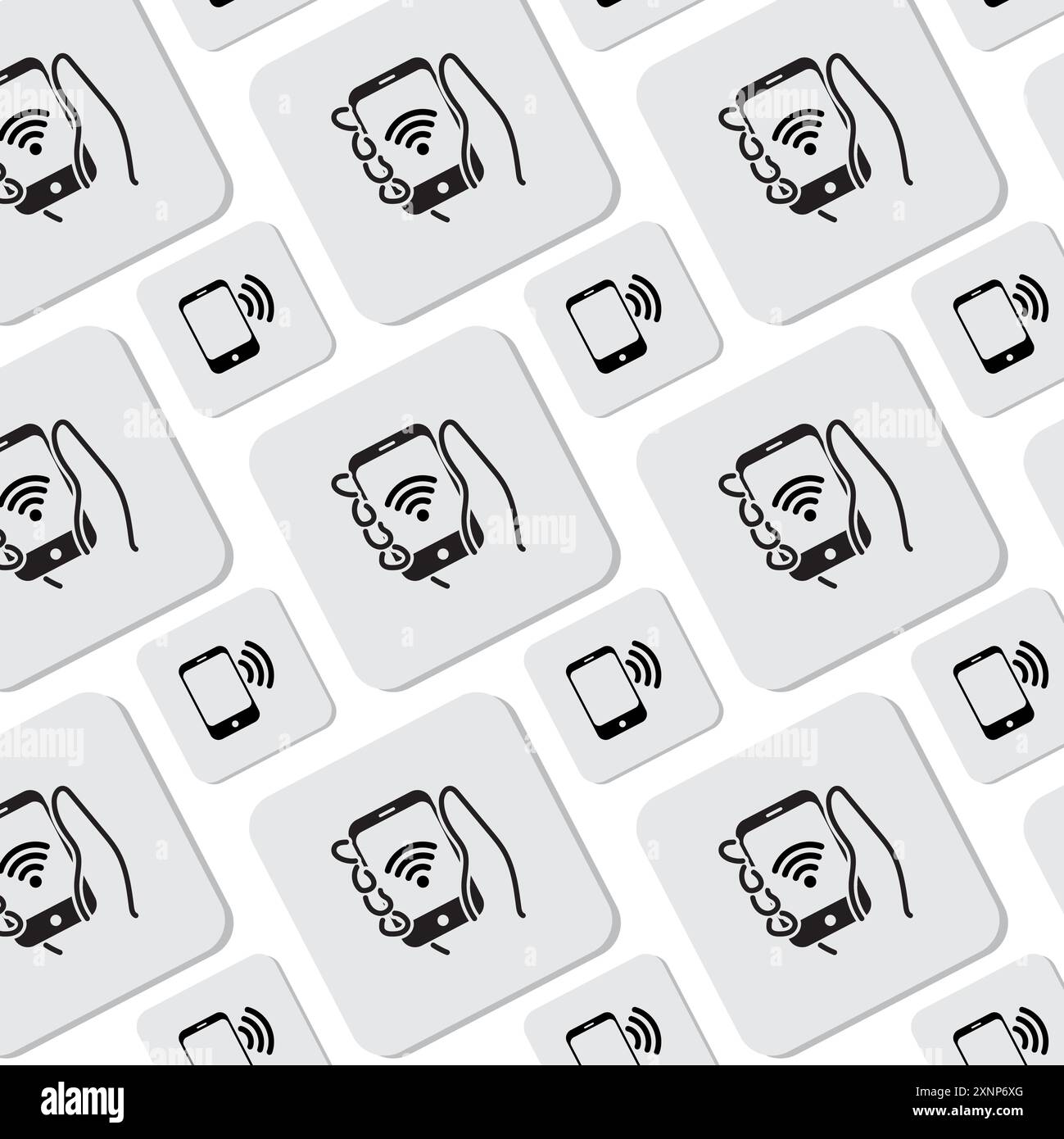 Wi-fi zone icon pattern background Vector Stock Vector Image & Art - Alamy