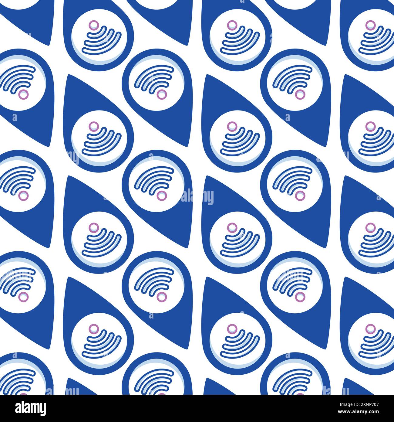 Wi-fi zone icon pattern background Vector Stock Vector Image & Art - Alamy