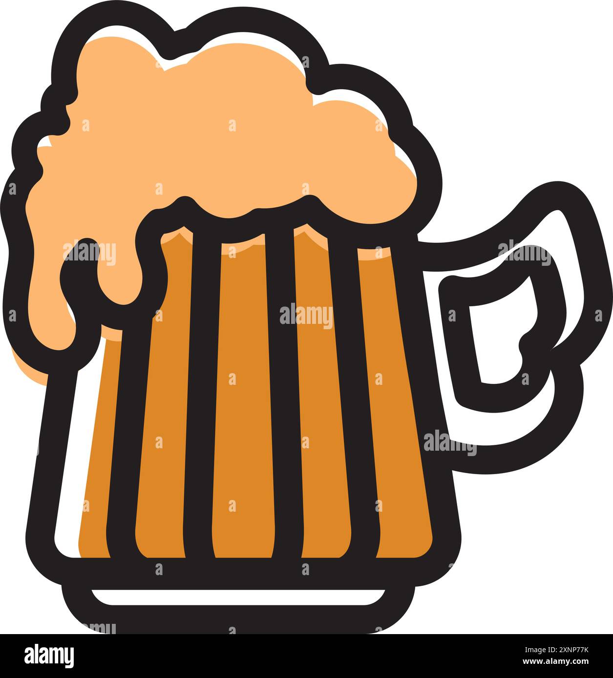 Simple beer glass line Stock Vector Images - Alamy