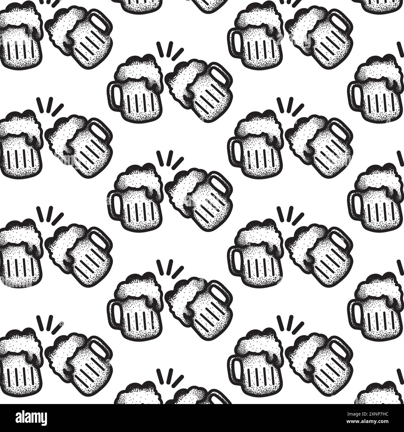 beers sketch icons Pattern background Vector Stock Vector Image & Art ...