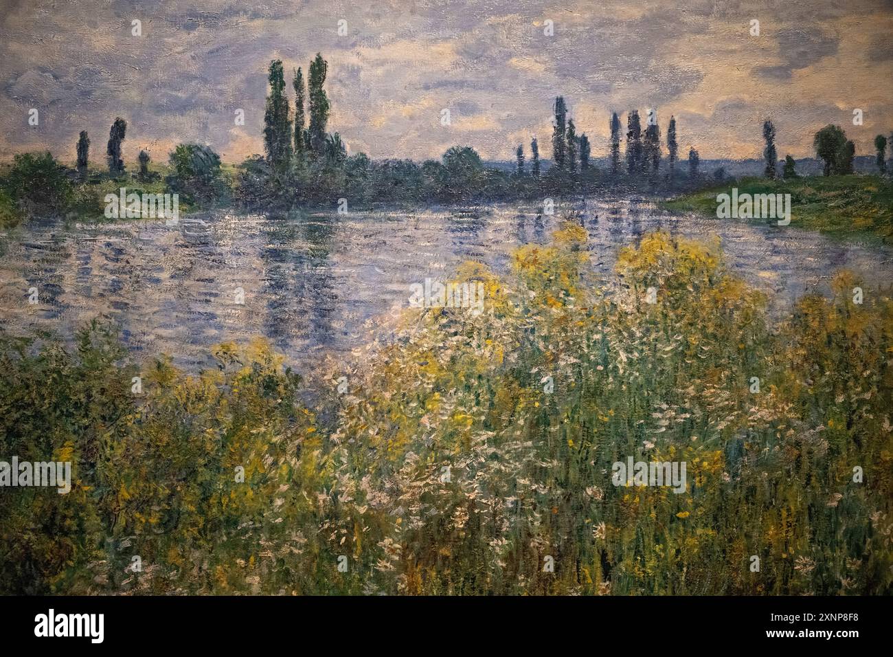 painting by Claude Monet called Banks of the Seine, Vetheuil, painted ...