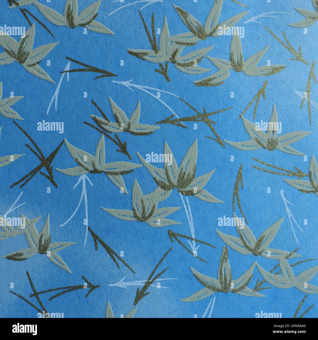 Traditional Japanese patterns with autumn theme (Japanese maple leaves ...