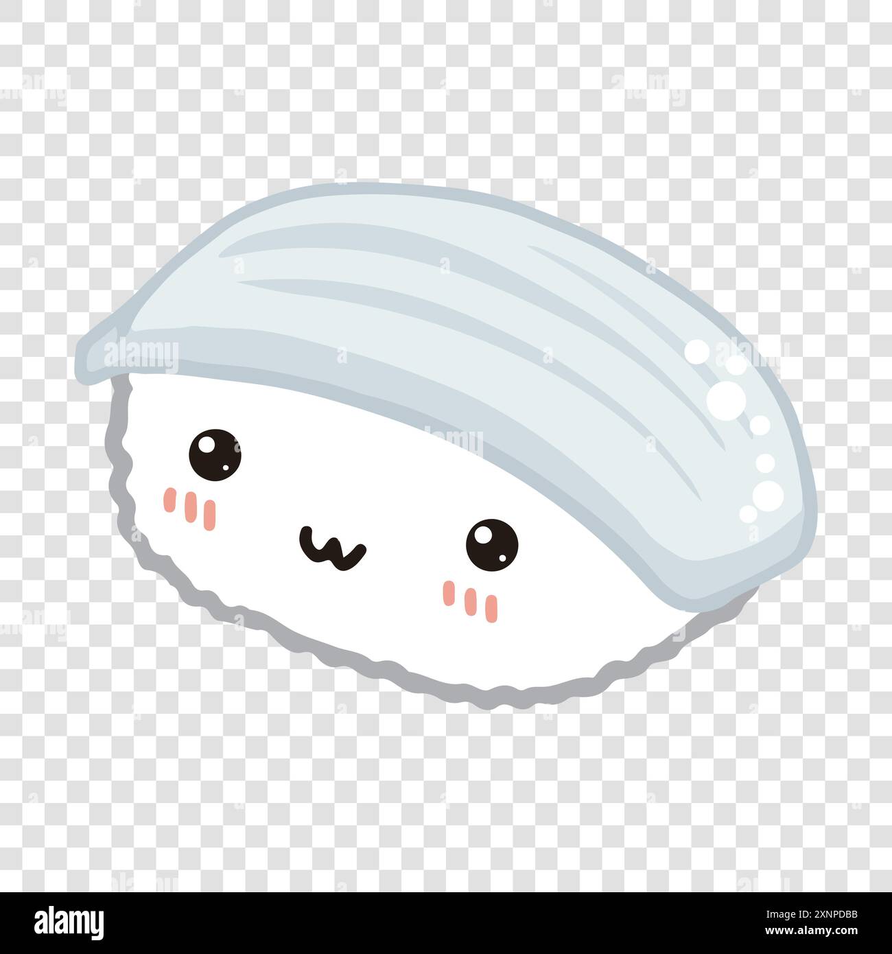 Cute squid sushi, sushi Stock Vector
