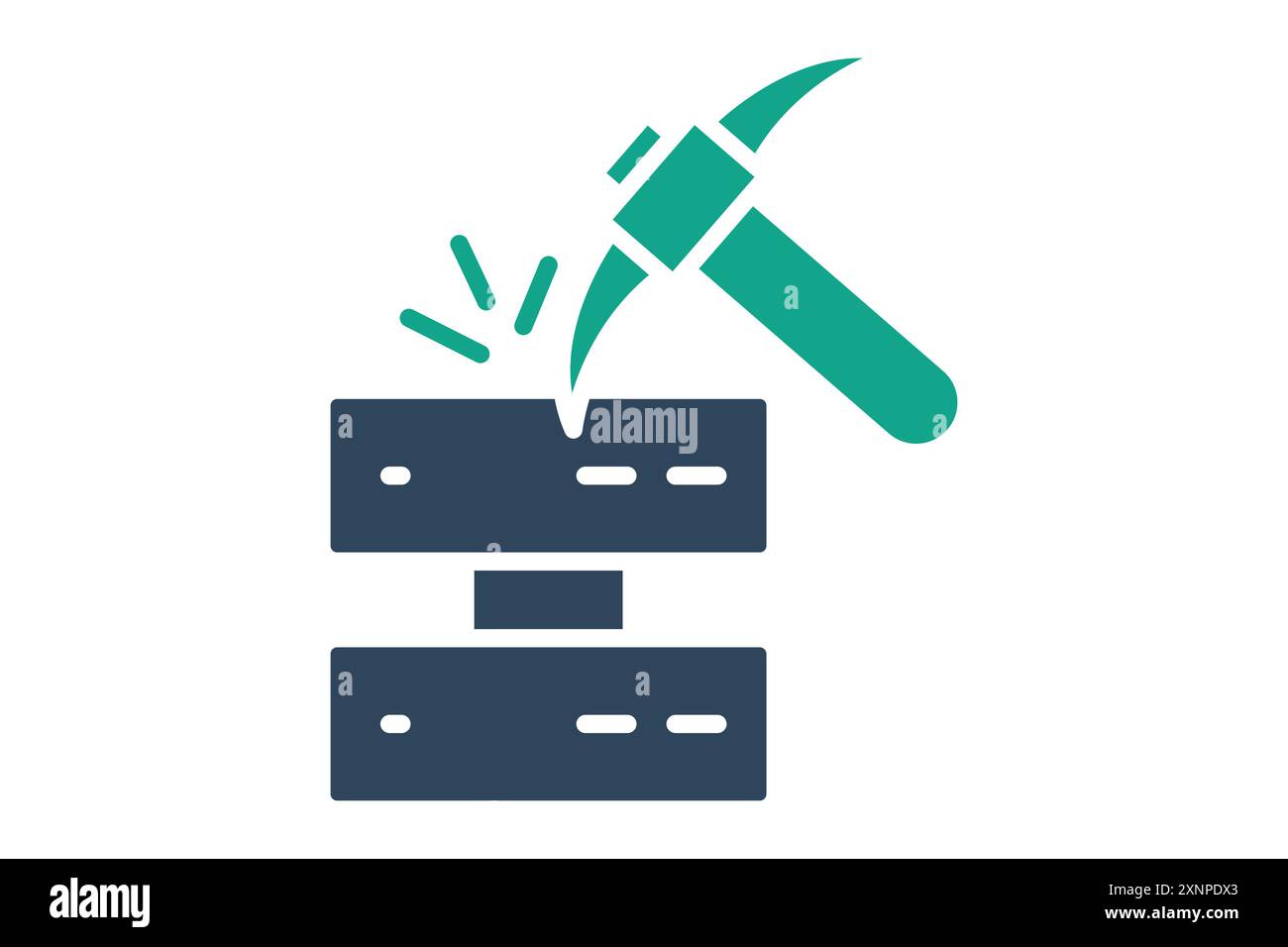 Data mining icon. icon related to discover. solid icon style. data analytics elements vector illustration Stock Vector