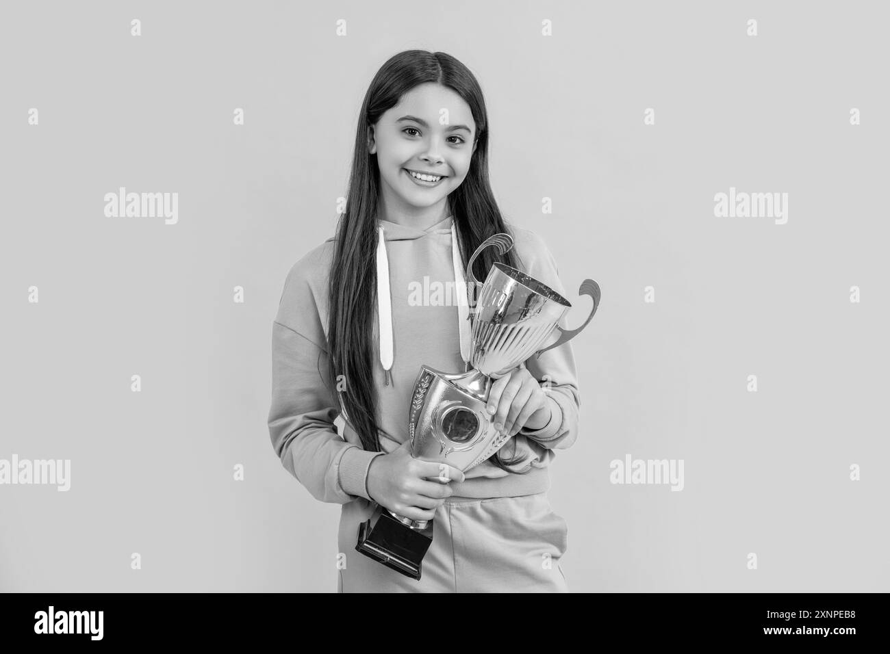 being a true champion. celebrating success. teen girl champion. sport ...