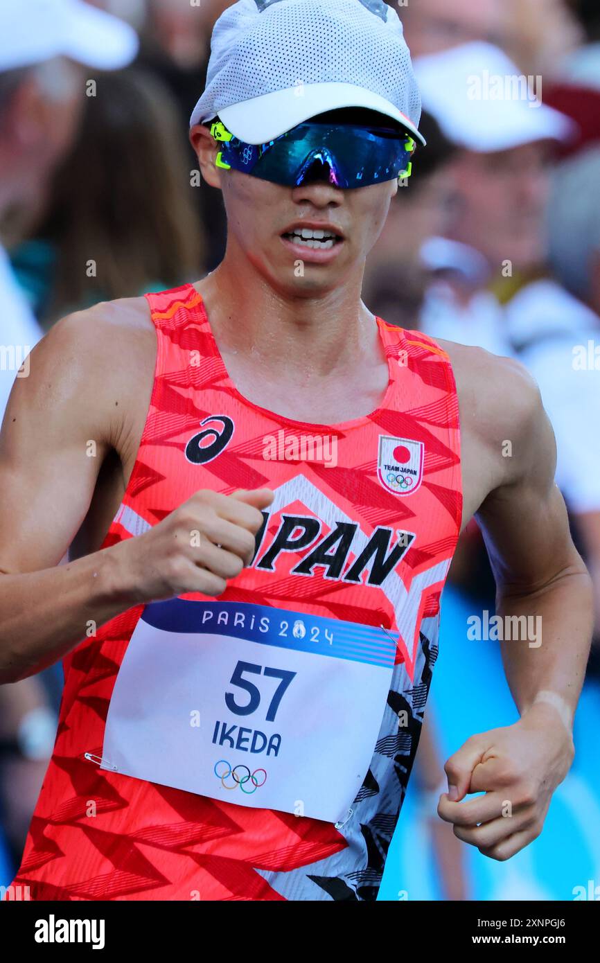 Paris, France. 1st Aug, 2024. Koki Ikeda (JPN) Race Walk : Men's 20km ...
