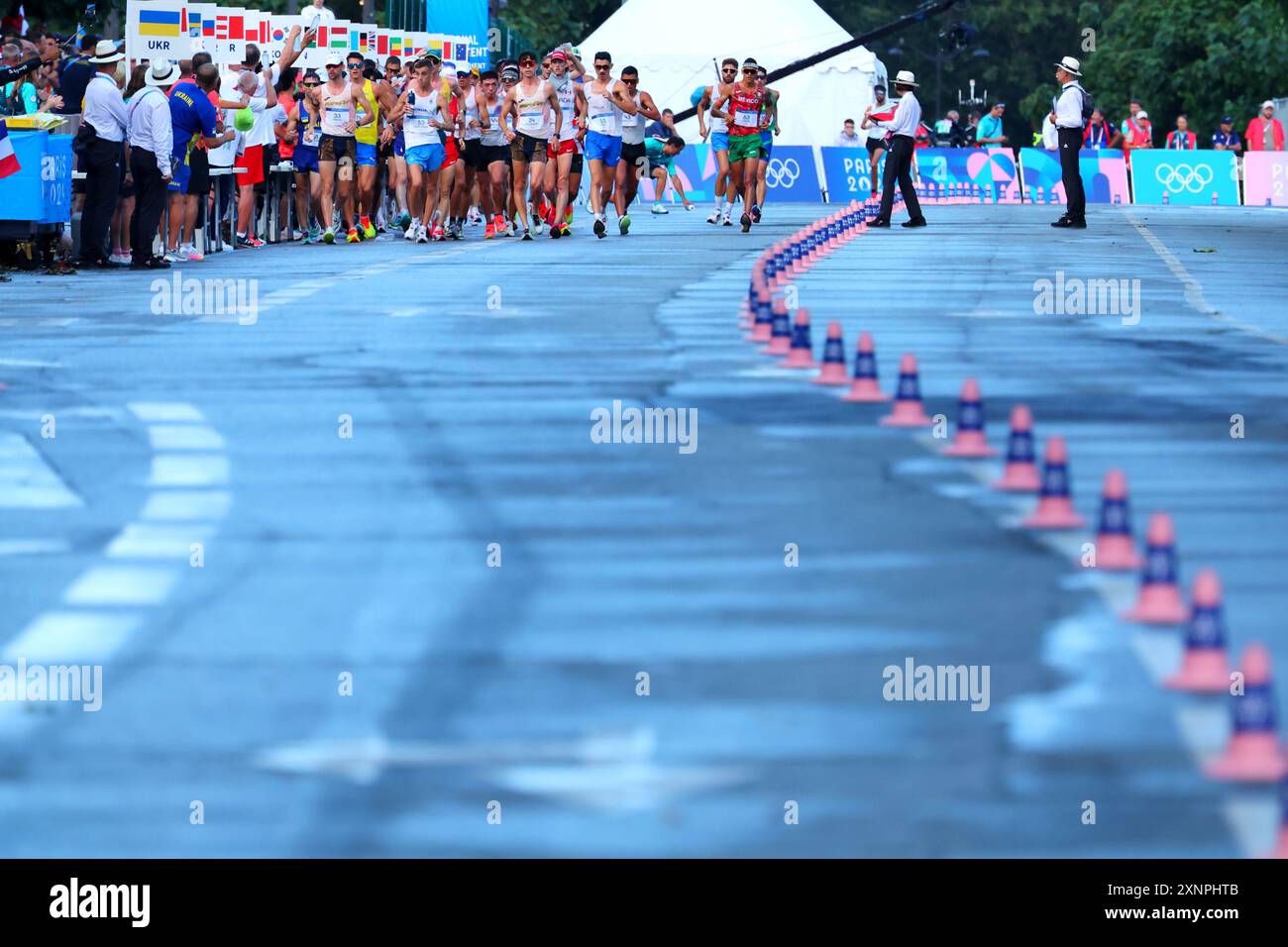 Paris, France. 1st Aug, 2024. General view Race Walk : Men's 20km Race ...