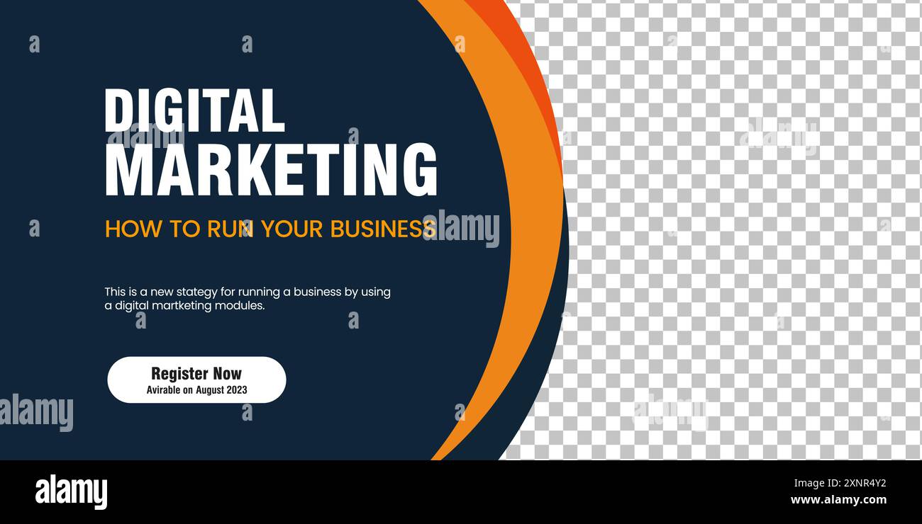 A Horizontal header web banner. Orange cover header background for ...
