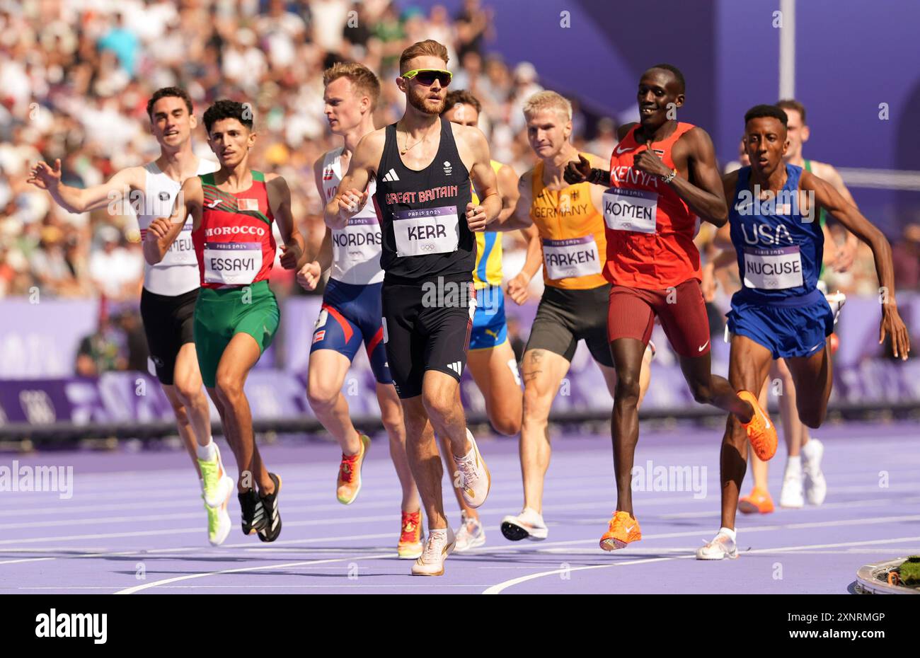 Great Britain's Josh Kerr during the Men's 1500m Round 1 at the Stade